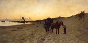 海藻採集者、1886 年。 作： Howard Russell Butler