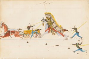 ハウリングウルフファイティングソルジャーズ、1874-75（ペン、台帳のインクとトイレ）