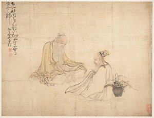 風景と人物フィギュア
