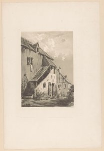 古い農家のファサード 作： Hubert Clerget