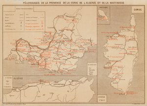 プロヴァンス、コルス、アルジェリー、マルティニーク（カラーリトグラフ） 作： Hubert Clerget