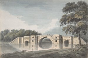 ブレナム宮殿レクトの橋、ヨーク大聖堂の裏面、18 ～ 19 世紀。 作： Hubert Cornish