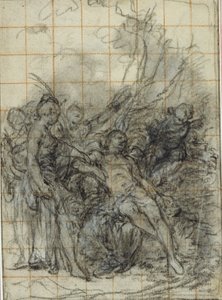 アドニスの死(?) 作： Hubert Francois Gravelot