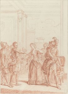 私はあなたに復讐します：彼らはあなたを憎み、彼らは私を愛しています 作： Hubert Francois Gravelot