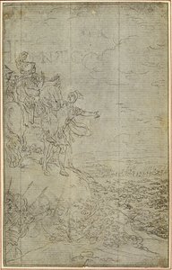 ルカンの「ラ・ファルサール」カント7番のための習作 作： Hubert Francois Gravelot