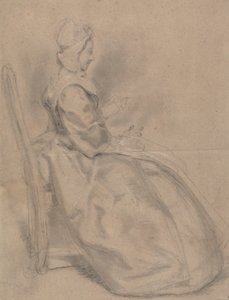 Estudo de uma senhora sentada 作： Hubert Francois Gravelot
