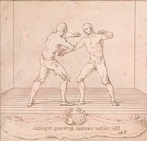プライズファイター2名 作： Hubert Francois Gravelot