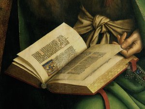 ゲントの祭壇画からの洗礼者ヨハネの詳細
