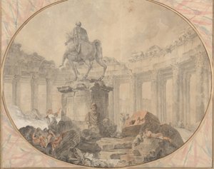マルクス・アウレリウスの騎馬像、1757年。