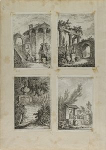 ローマの夕べ 作： Hubert Robert