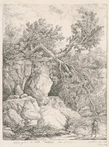 倒木のある風景 作： Hubert Robert