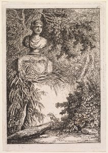 ローマの夕べ: バスト 作： Hubert Robert