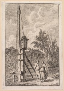ローマの夕べ: ポスト 作： Hubert Robert
