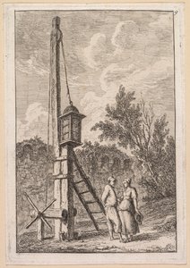 ローマの夜：ルポトー、1763-1764年。 作： Hubert Robert