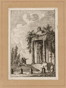 ローマの夕べからプレート 4 作： Hubert Robert