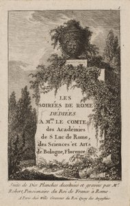 ローマの夜のプレート1 作： Hubert Robert