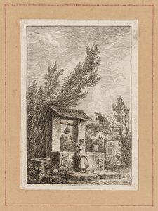 ローマの夕べからプレート 7 作： Hubert Robert