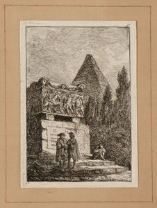 ローマの夕べからプレート 6 作： Hubert Robert
