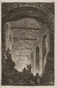 ローマの夜のプレートテン、1763-64 作： Hubert Robert