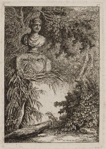 ローマの夜のプレート2、1763-64 作： Hubert Robert
