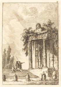 4 つのランドマークへの階段 作： Hubert Robert