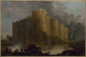 バスティーユ、取り壊された最初の頃 作： Hubert Robert