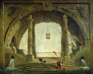 噴水 作： Hubert Robert