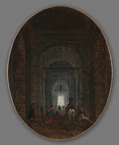 ポジッリポの洞窟、c。 1769。 作： Hubert Robert