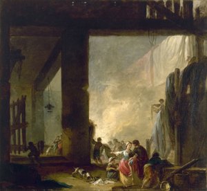 ランドリー 作： Hubert Robert