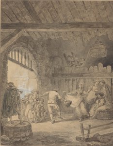 農民の踊り 作： Hubert Robert