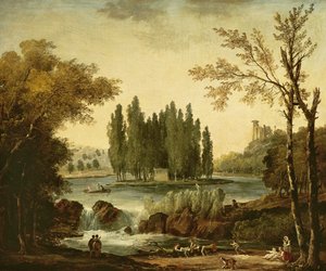 エルメノンヴィルにあるジャンジャックルソーの墓、1802年