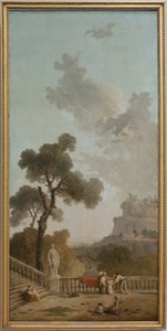 テラスからの眺め 作： Hubert Robert