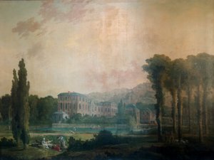 シャマランデ城の眺め 作： Hubert Robert
