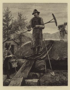 アルプスの木炭バーナー 作： Hubert von Herkomer