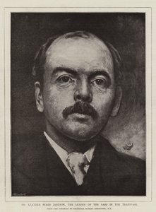 トランスバールの襲撃のリーダーであるLeander Starr Jameson博士 作： Hubert von Herkomer