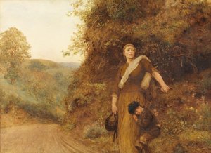 ハガル、1892 作： Hubert von Herkomer