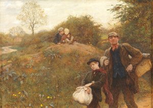 引越、1891 作： Hubert von Herkomer