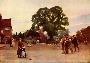 私たちの村、c1890、1936。 作： Hubert von Herkomer