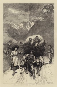 チロルのスケッチ、仕事からの復帰 作： Hubert von Herkomer