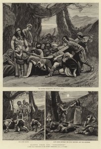 魔術師からのシーン 作： Hubert von Herkomer