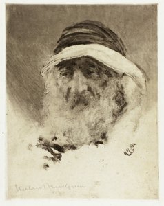アラブの頭の研究 作： Hubert von Herkomer