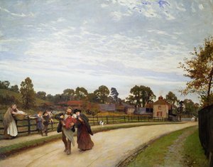 最初に生まれた、1887 作： Hubert von Herkomer