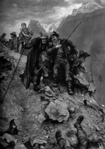 密猟者の運命、1879年c1880-1882。 作： Hubert von Herkomer