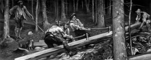 ウッドカッター、c1880-1882。 作： Hubert von Herkomer