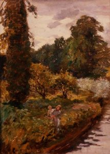 はしけを見る 作： Hubert von Herkomer
