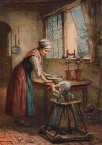 若い母親、c1887 作： Hugh Carter