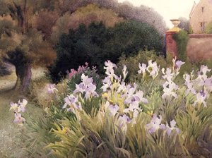 ドーセット州バートン・ブラッドストック、夕方に向けて 作： Hugh L. Norris