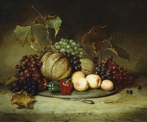 豊かな静物、1855 作： Hugh Newell