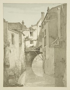 クイーンストリートブリッジ、1821年 作： Hugh ONeill