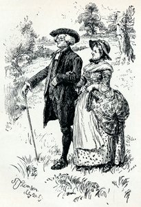 ウェイクフィールドの牧師、1889年、1907年のイラスト 作： Hugh Thomson